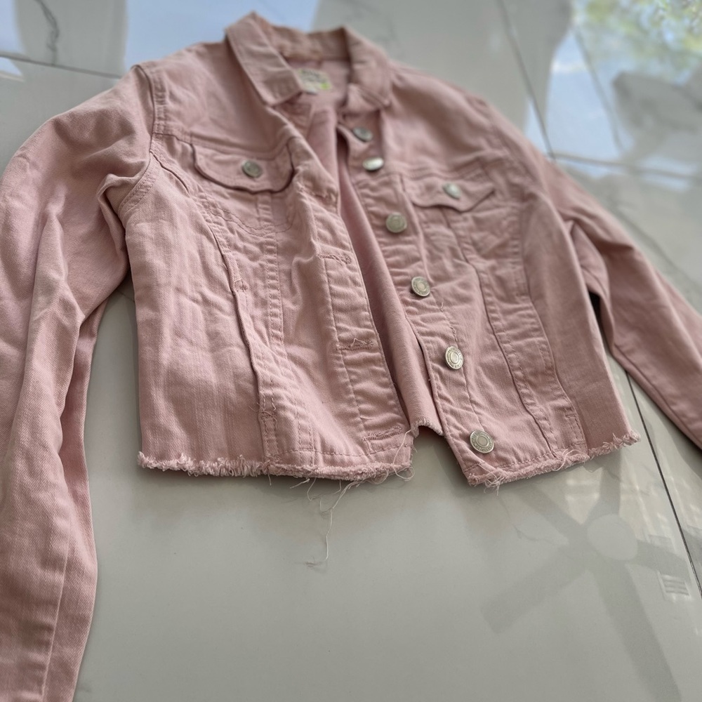 Blush Pink Jean Jacket